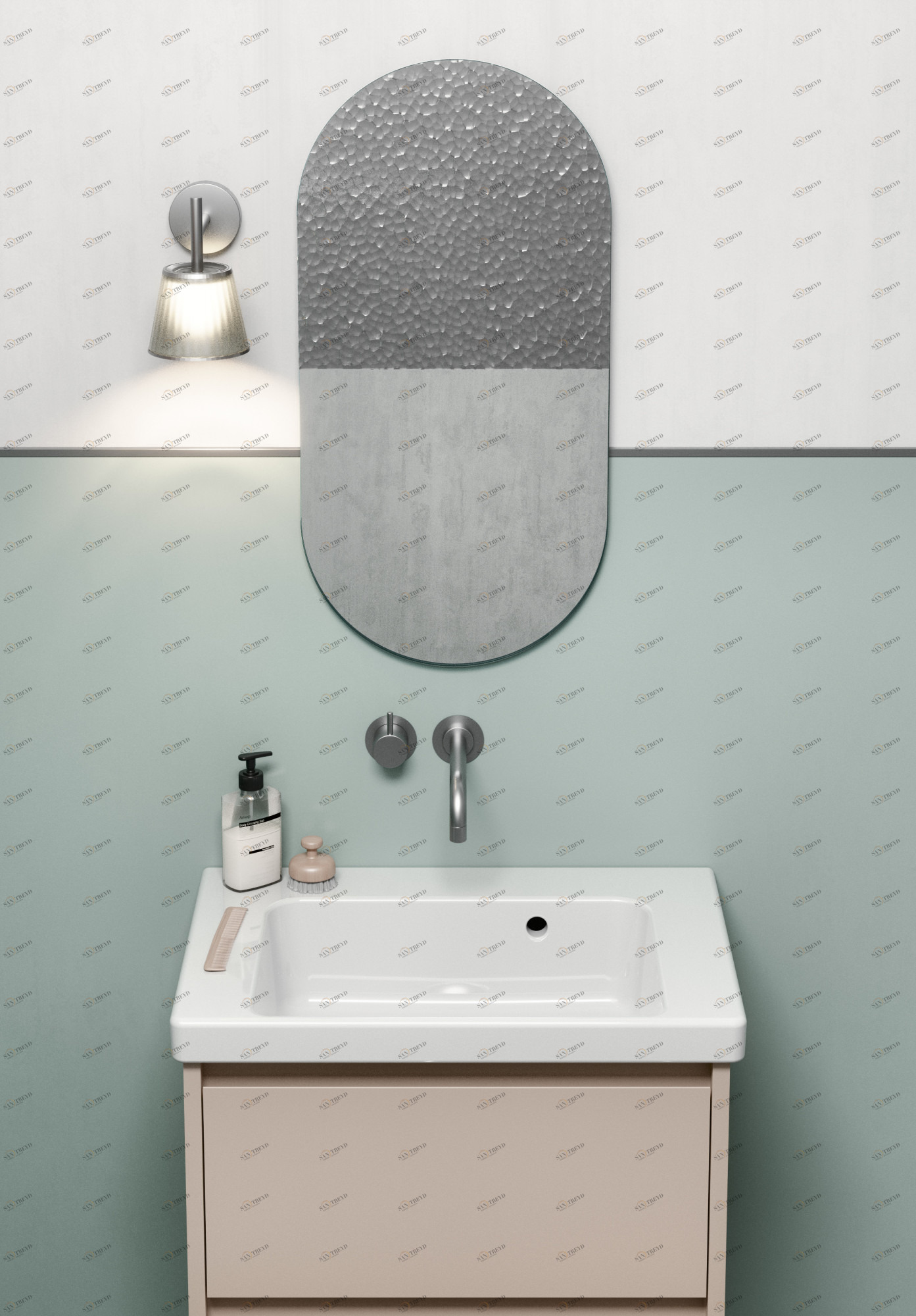 8631111 Накладная раковина на столешницу  овальная GSI ceramica Norm