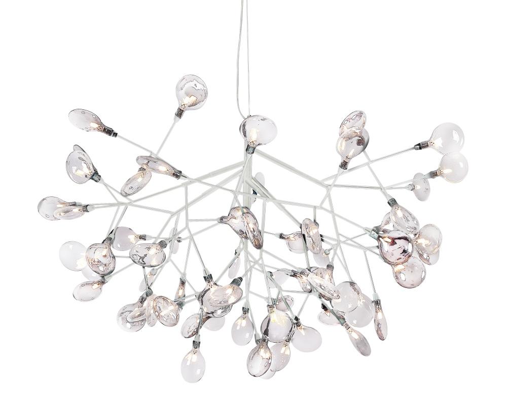 Подвесная светодиодная люстра Crystal Lux Evita SP63 White/Transparent белая CRYSTAL LUX ДИЗАЙНЕРСКИЕ, EVITA 220569 Белый  - Вид №1
