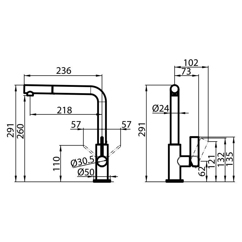 8497020 смеситель Omega Plus 8497020 Fosterspa  - Вид №1