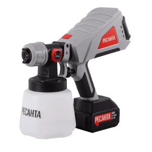 Краскопульт аккумуляторный Ресанта 75/17/3, 20 В Li-ion 4 Ач, 0.8 л/мин