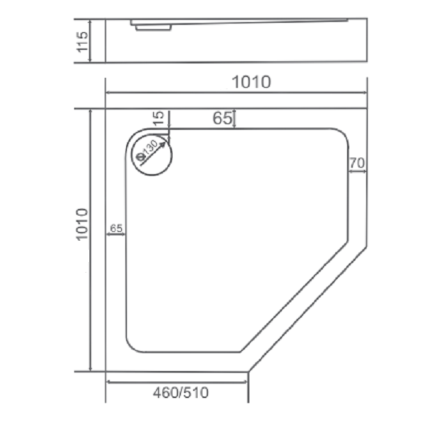 ПН00034 Поддон Bas Диамант Santreyd - Вид №1