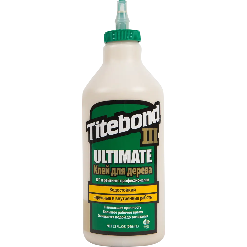 Влагостойкий клей Titebond III Ultimate для дерева 947 мл 82300866 STLM-0024141