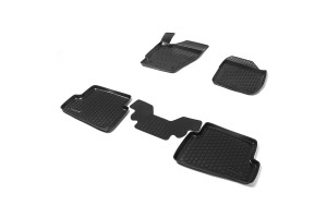 16155084 Коврики в салон для Skoda Fabia II 2007-2014, полиуретан, с перемычкой, 5 шт., 99051001001 AutoFlex