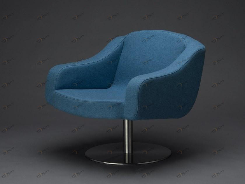 mminterier Поворотное тканевое кресло с подлокотниками sun-id-1492377