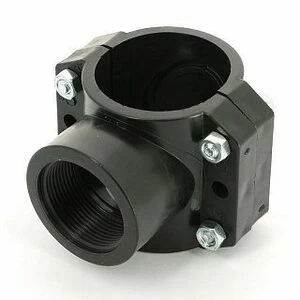 Врезка монтажная 63 x 1 1/2" ВР, 4 болта, для труб ПНД UNIDELTA