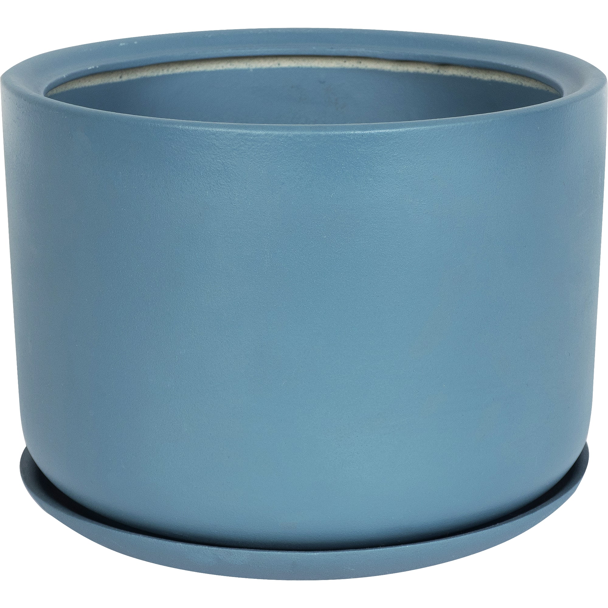 81932580 Горшок цветочный ø24 h24 см v6 л керамика бирюзовый Орфей Santreyd