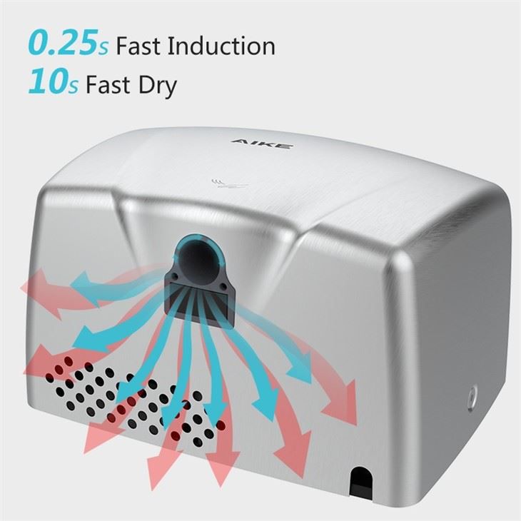 Сушилка для рук из нержавеющей стали AIKE AK2803A_869  - Вид №3