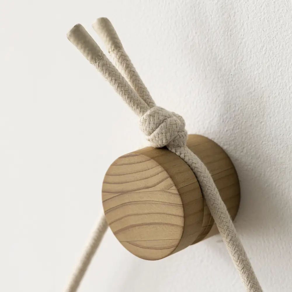 Зеркало INSPIRE Nordik Cord Oak с круглой рамкой 57.5 см 86484790 STLM-1468409 - Вид №5