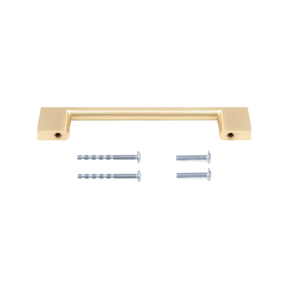 86899589 Ручка-скоба мебельная Ritiro ЦАМ 160 мм цвет матовое золото STLM-1008915 PALLADIUM  - Вид №1