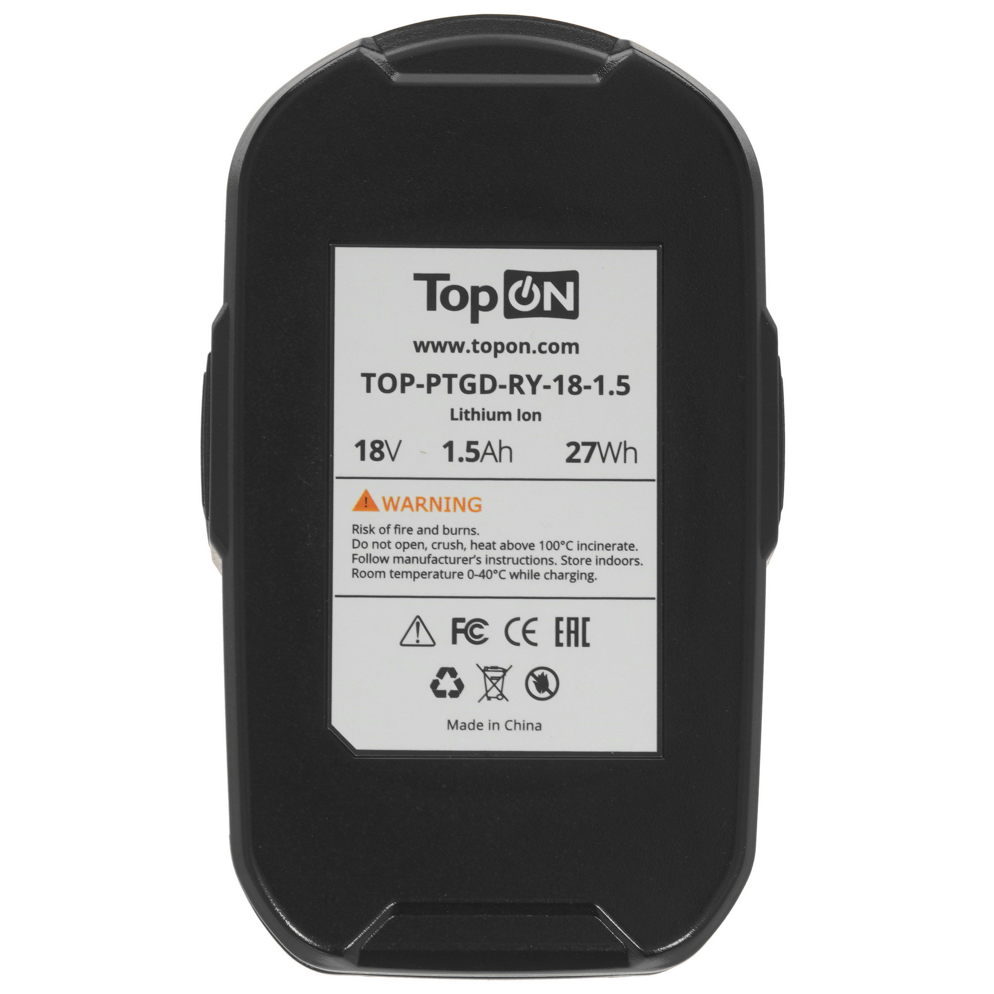 Аккумулятор TopON TOP-PTGD-RY-18-3.0-Li 9002651 STDN-0122206 - Вид №2