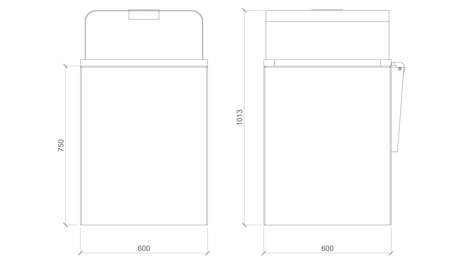 Бетонные стойки для мусора с крышкой Lazzari ERA ARCH-00127308 - Вид №16