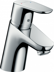 31952000 Focus Смеситель для раковины 70, однорычажный, LowFlow, без сливного набора Hansgrohe