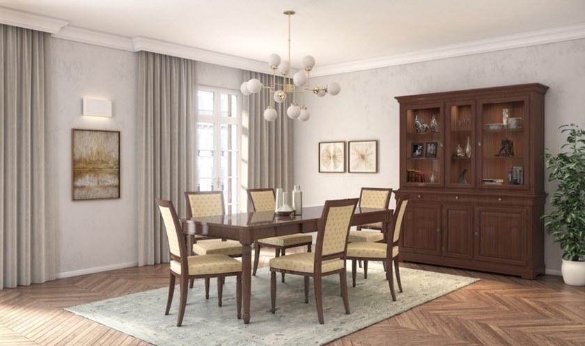 SELVA Прямоугольный раздвижной стол из вишни  Louis (fl)  - Вид №1