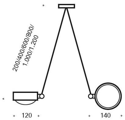 Top Light Регулируемый металлический потолочный светильник sun-id-1418904 - Вид №2