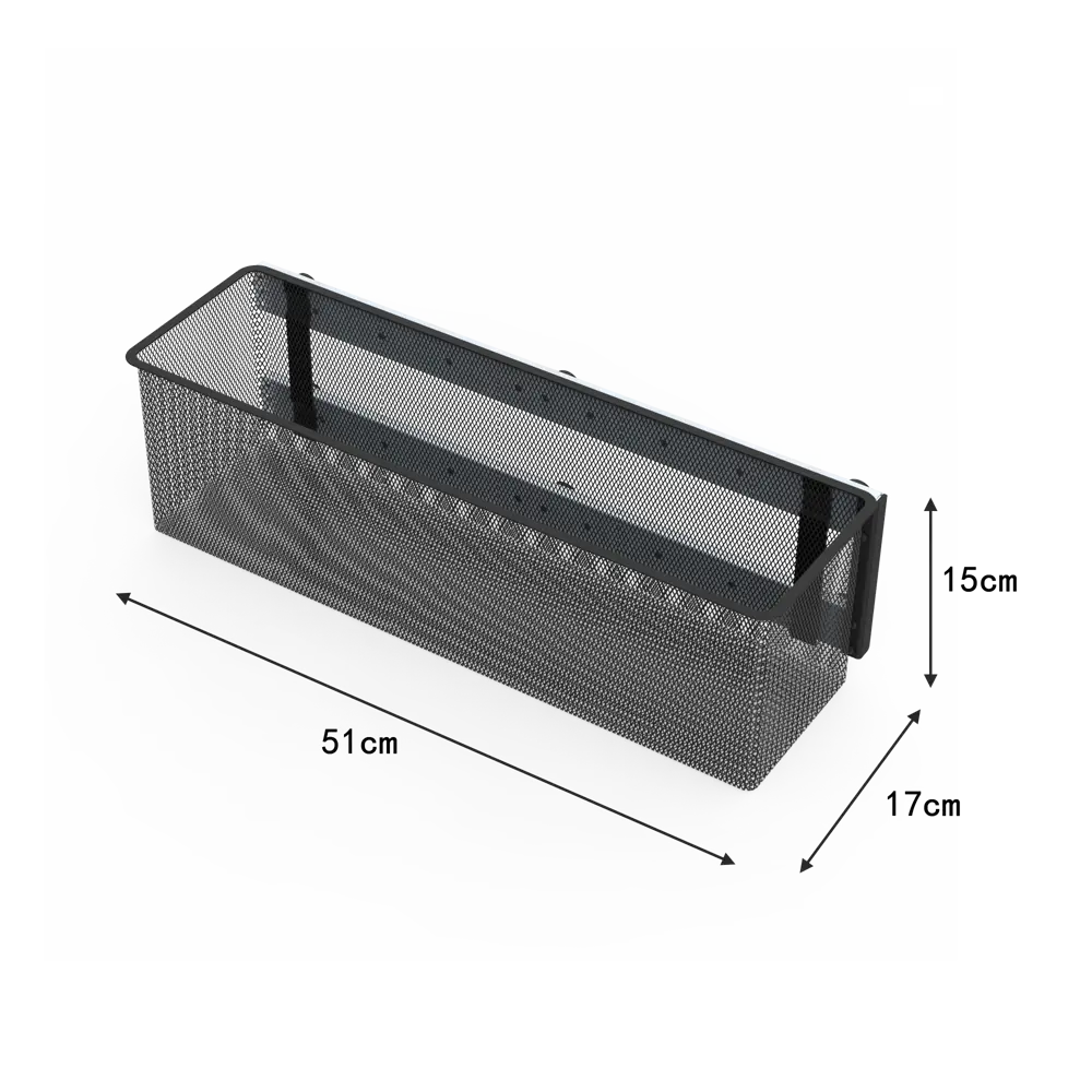 Выдвижная корзина с рамой KONSENSA 17x51x15 см цвет черный 89436158 STLM-2147049  - Вид №11
