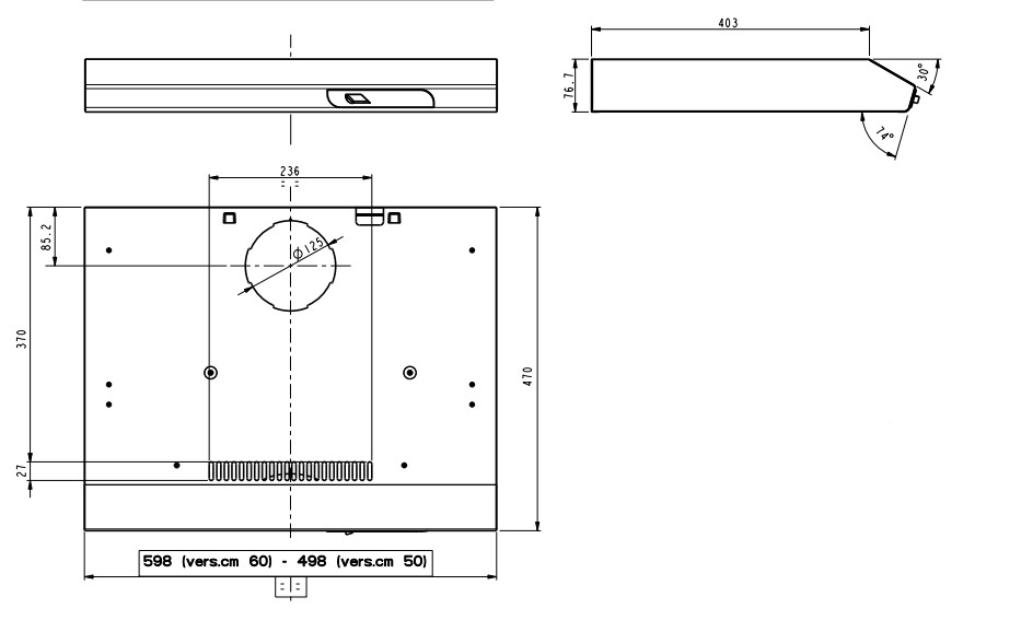 1166034 Вытяжка подвесная Turboair TILLY LUX WH/F/60 белый STDN-0017088 - Вид №1