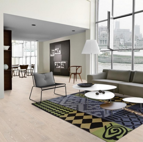 Паркетная доска Kahrs Дуб Снег 2600200508 - Вид №7