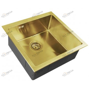 Zorg SZR-44 Bronze Мойка кухонная квадратная Zorg 