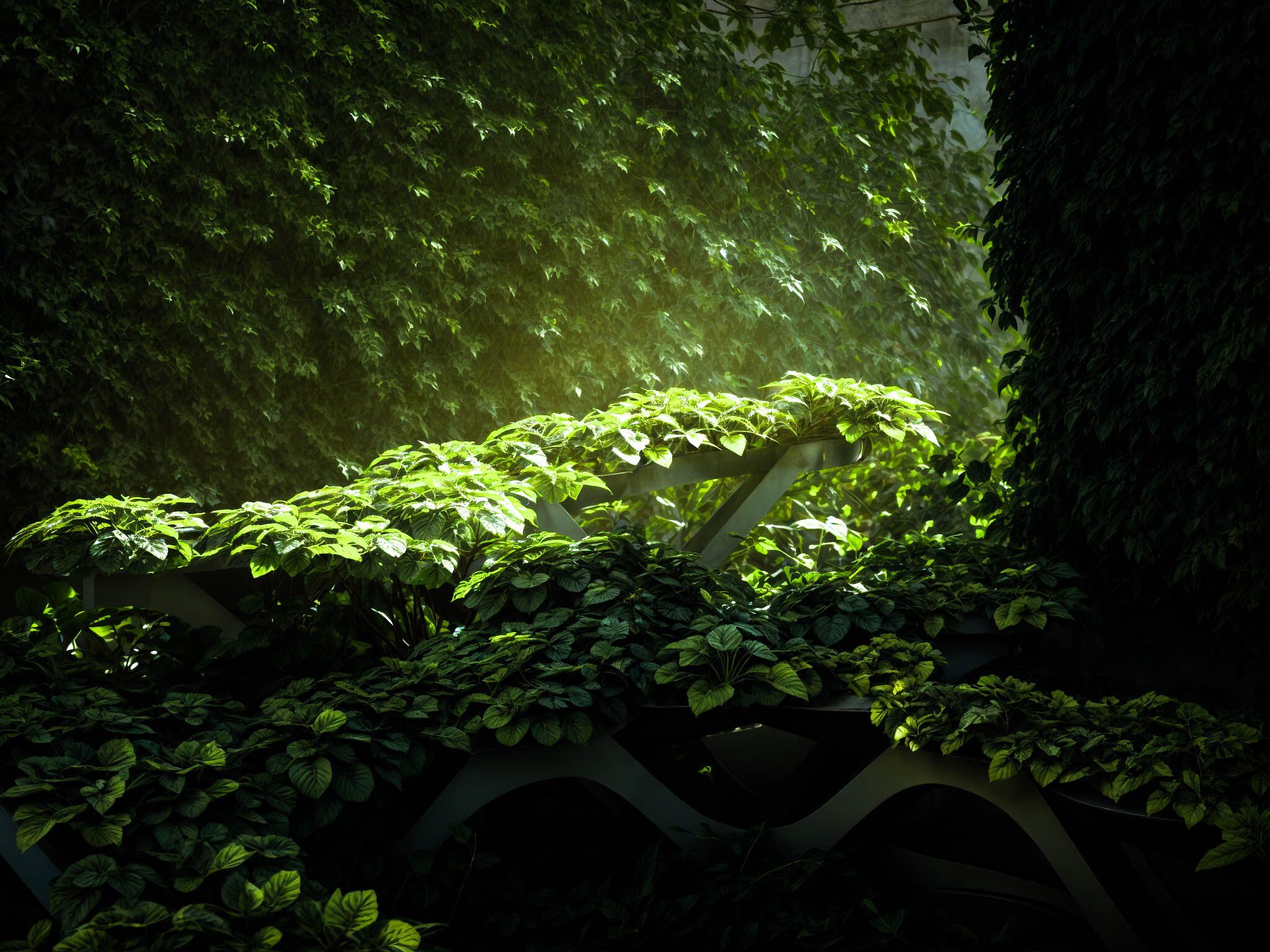 Модульная стальная скамья с порошковым покрытием на стержне CITYSì плющ ARCH-00127995 - Вид №10