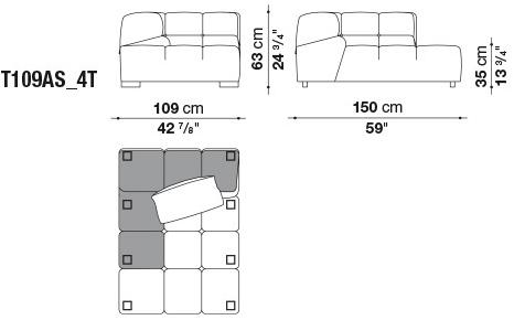 B&B Italia Модульный секционный диван Tufty time sun-id-1414316 - Вид №16