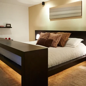 Комплект светодиодной ленты SMD 2835 30 диодов/2.4 Вт/м 12 В 8 мм IP65 8 мм 2x1.2 м тёплый белый свет, 2 диммируемых датчика