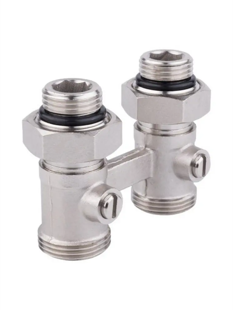 92713636 Узел нижнего подключения радиатора Aqualink 02671, Н-образный 1/2"- 3/4", прямой STLM-0943367