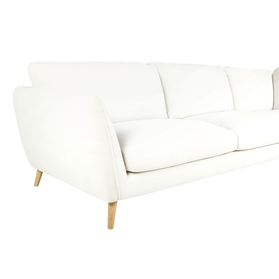 Диван угловой Stella, правосторонний, молочный Sits S1647 - Вид №5