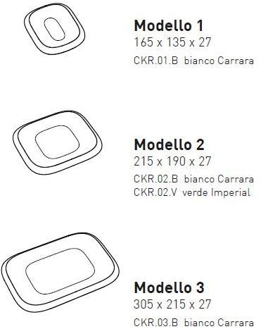 MONITILLO MARMI Модульные и модульные сервировочные подносы / разделочные доски sun-id-1475401 - Вид №1