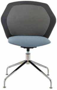Ligne Roset Вращающееся кресло из ткани с 4 спицами и встроенной подушкой Piccione 10261462