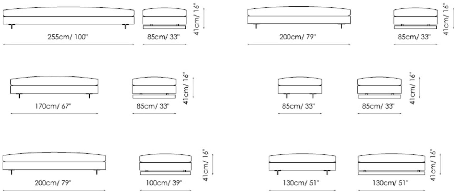Bonaldo Мягкий диван со съемным чехлом из ткани sun-id-1448411 - Вид №2