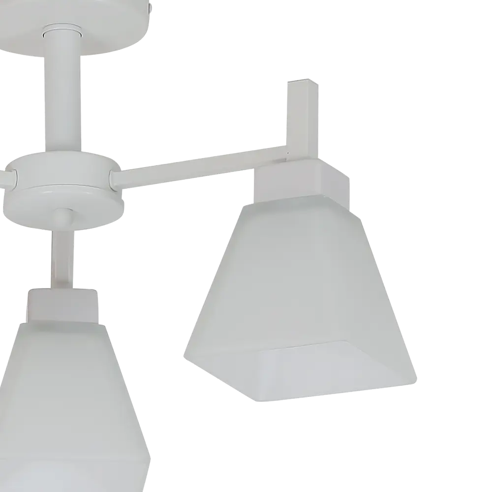 Люстра на штанге Cello 3 лампы 12 м² цвет белый SCHAFFNER STLM-2196106 - Вид №5