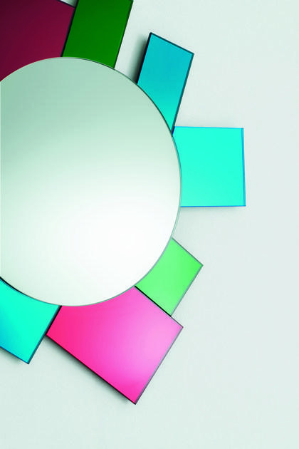 Glas Italia Зеркало настенное круглое в раме Gli specchi di dioniso Dioniso6  - Вид №1