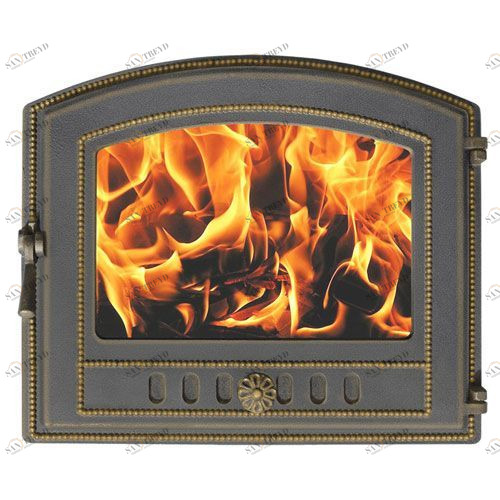 Дверка каминная Везувий 224 (бронза) 4609