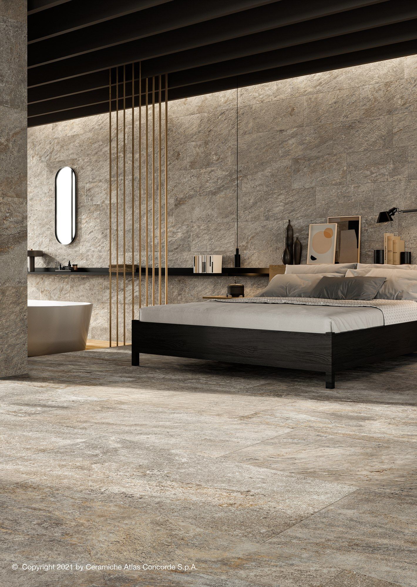 Пол / облицовка керамогранита с эффектом камня Atlas Concorde Norde ARCH-00026085 - Вид №27