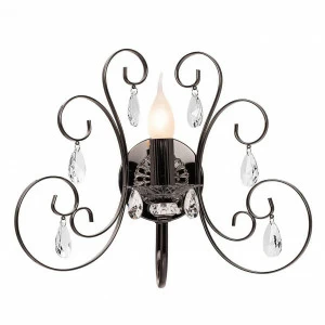 Бра настенное черное Silver Light Vienna 155.49.1 SILVER LIGHT СВЕЧА 00-3928091 Черный