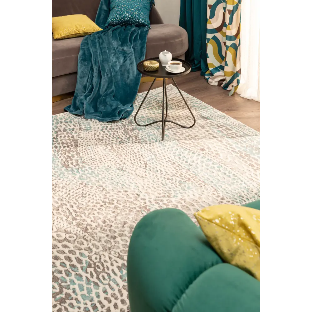 Ковер полиэстер Берлино 1601 L 160x235 см цвет бирюзовый CTIM STLM-2180317 - Вид №5