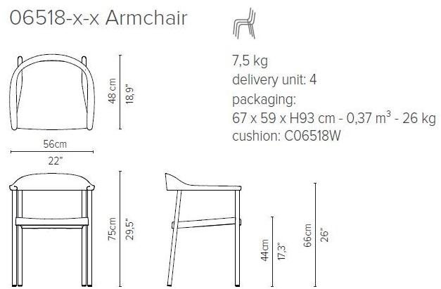 TRIBÙ Садовый стул Batyline® Illum 06518 - Вид №7