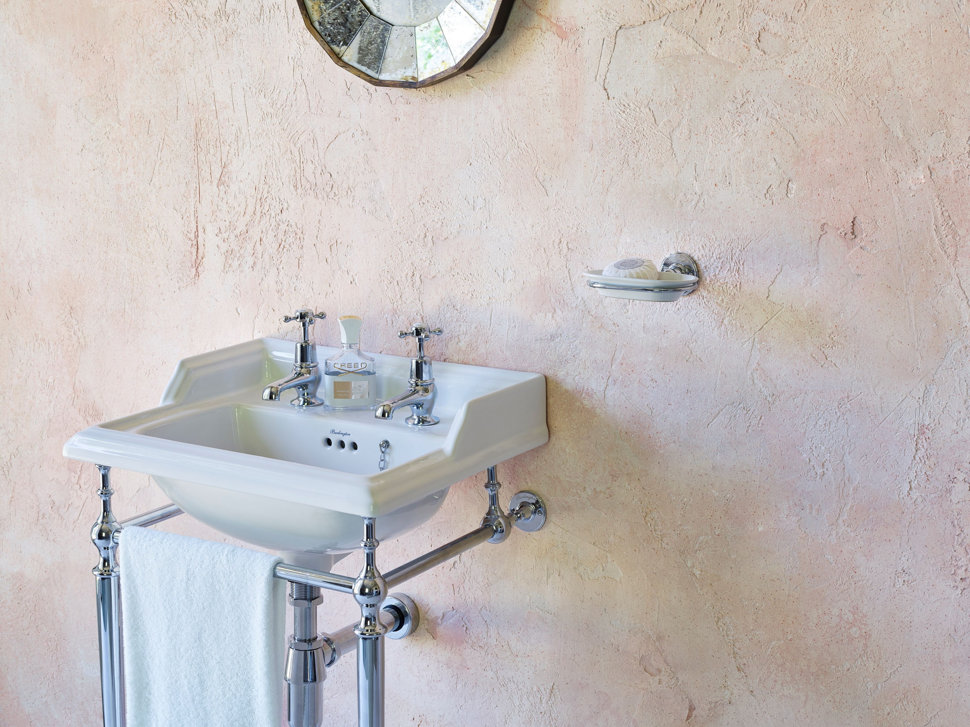 Консольный умывальник из стекла с переливом Burlington Эдвардианская ARCH-00052746 - Вид №5