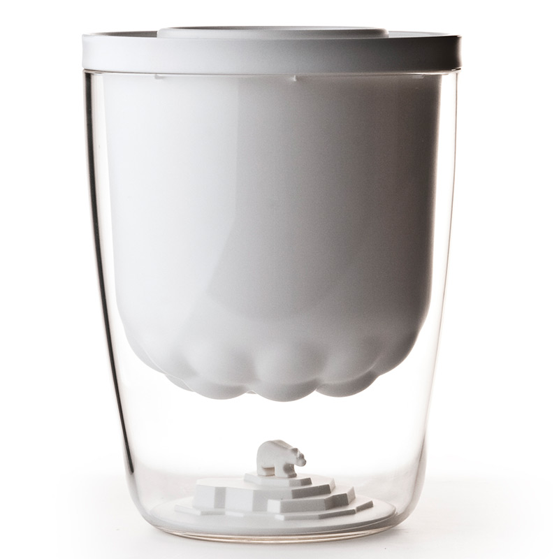 QL10100-WH Ведро для льда polar bear белое Qualy  - Вид №2