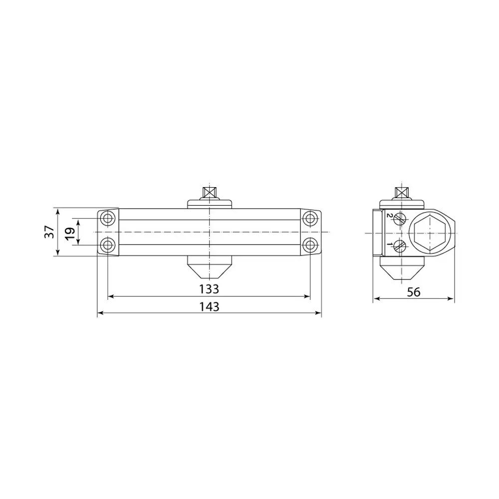 Доводчик дверной Фабрика Замков для плавного закрытия 15-25 кг 81964384 STLM-0899688 - Вид №4
