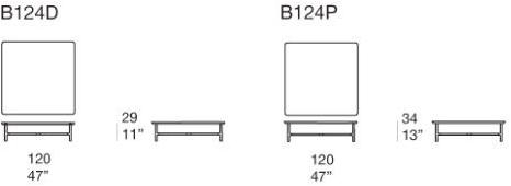 Paola Lenti Низкий квадратный мраморный журнальный столик Nesso sun-id-1487849 - Вид №1