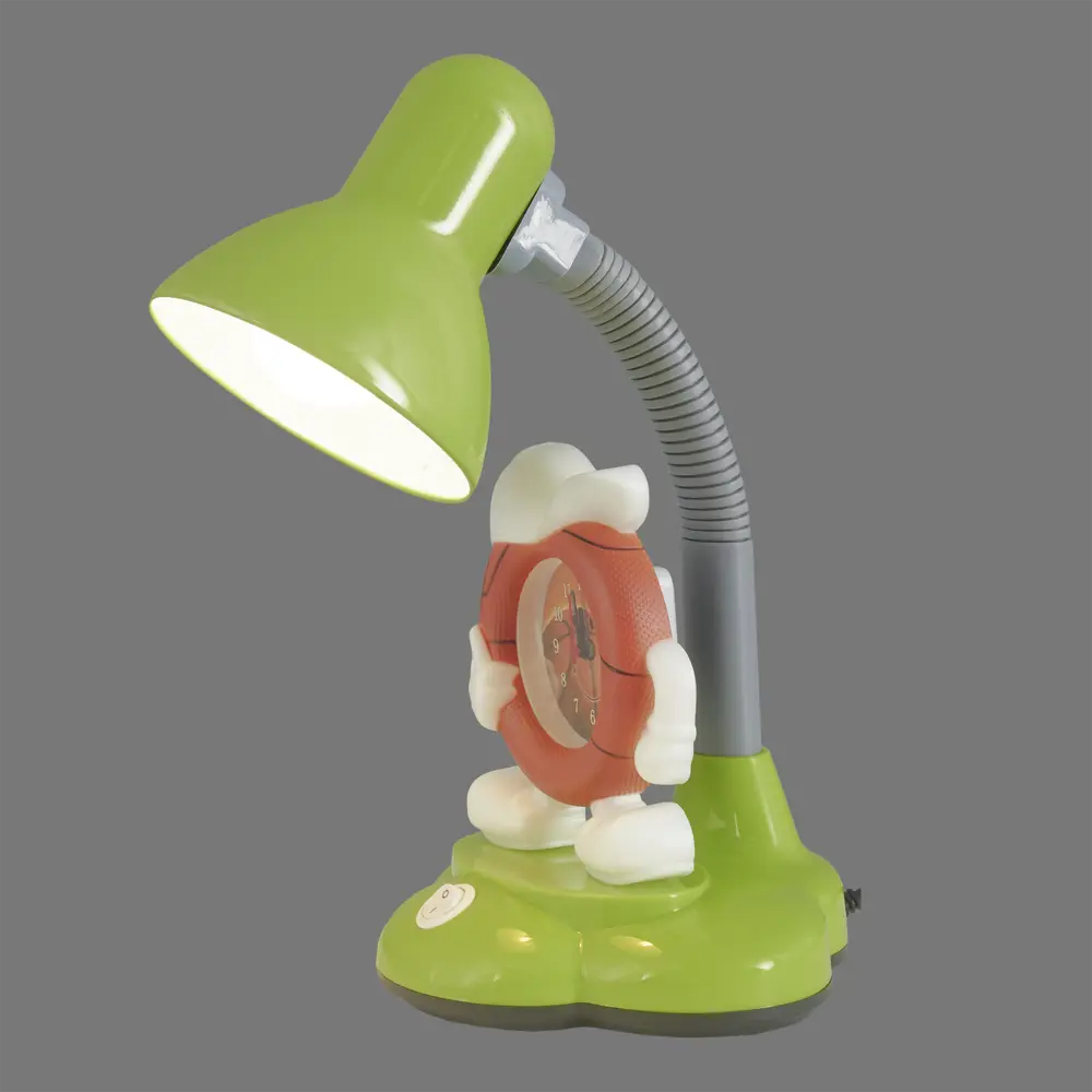 Настольная лампа с часами Camel KD-388 «Баскетбол», цвет зелёный CAMELION STLM-2093233 - Вид №2