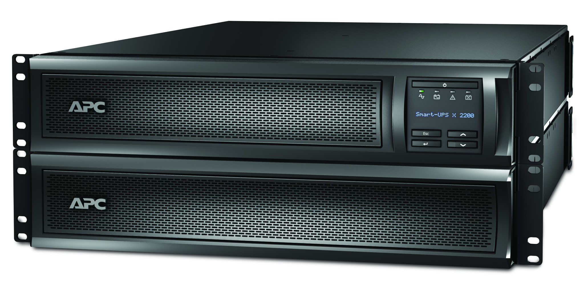SMX2200RMHV2U Smart-ups x 1980 watts / 2200va rack/tower lcd 200-240v, interface port smartslot, usb, extended runtime model, 2 u APC Santreyd  - Вид №5