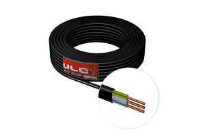 16205484 Кабель ВВГ-ПнгА 3x1.5 черный, 100м 0023 ULC