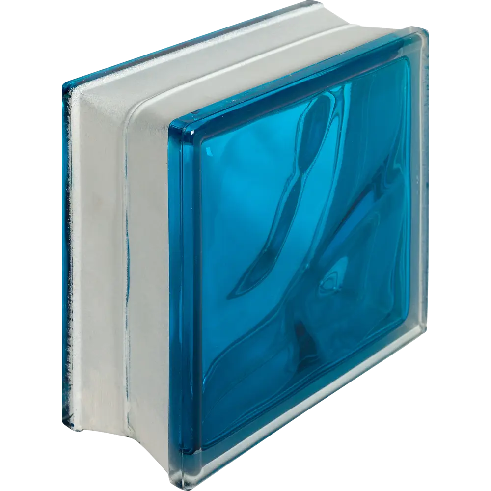 Стеклоблок Богема Волна цвет ярко-синий VITRABLOCK STLM-2144443