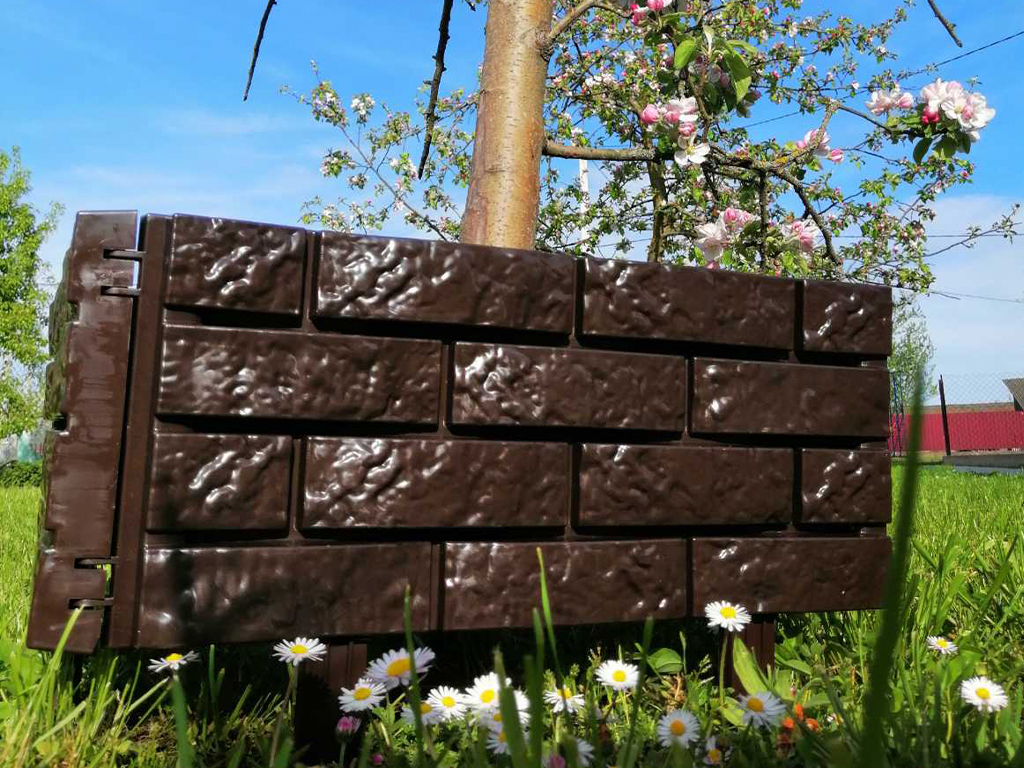 Садовый конструктор, шоколад, 4 шт, длина 180 см, высота 20 см ГеоПластБорд GPBST-164 - Вид №6