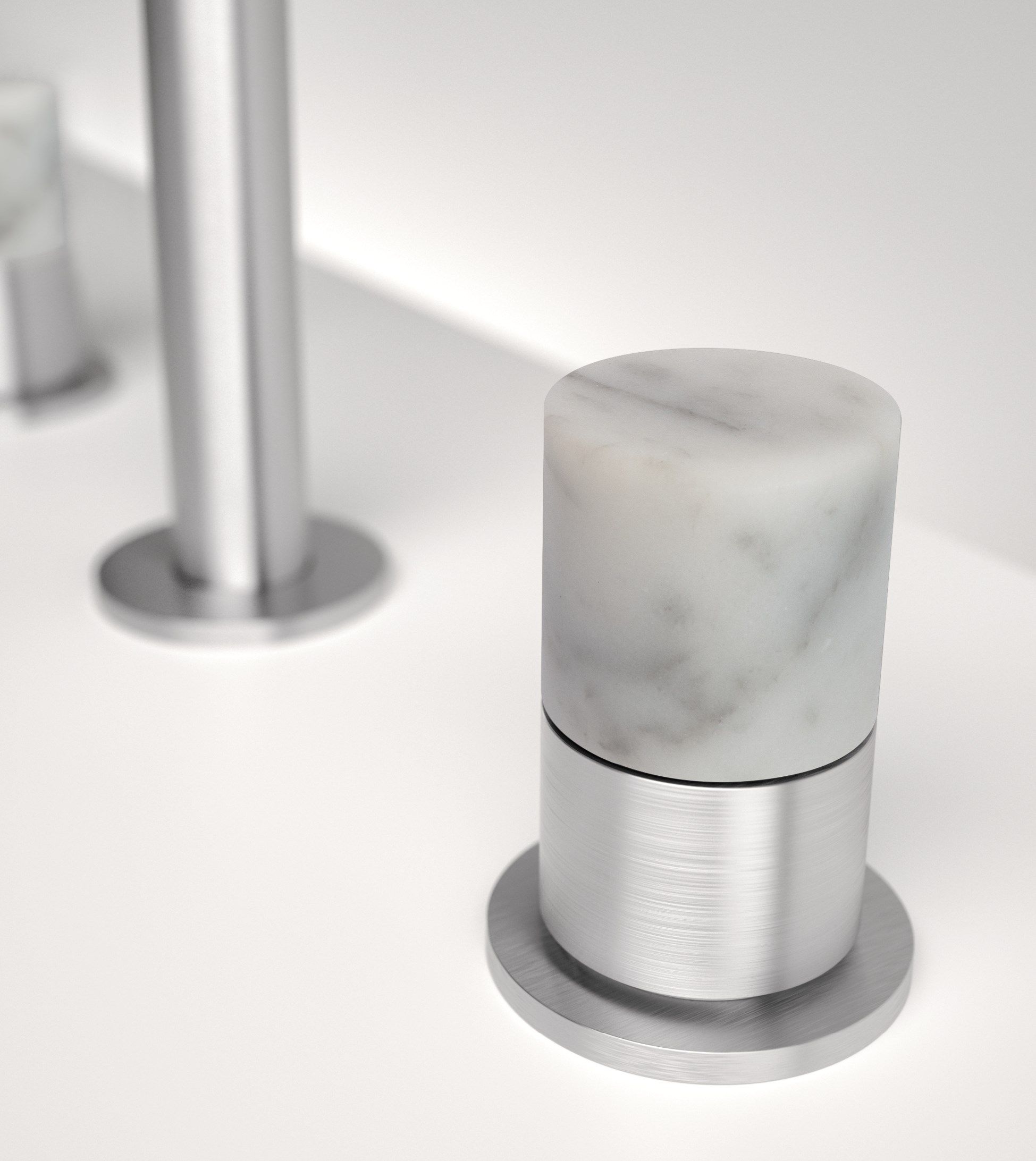 Смеситель для раковины с 3 отверстиями из нержавеющей стали Zazzeri Z316 ARCH-00088553 - Вид №7