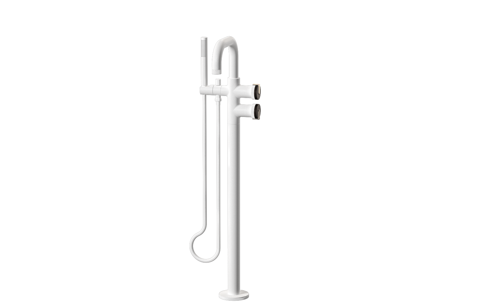 E-11557-R1OB-L1PN-WT Смеситель напольный отдельностоящий (внешняя часть) GRAFF MOD+