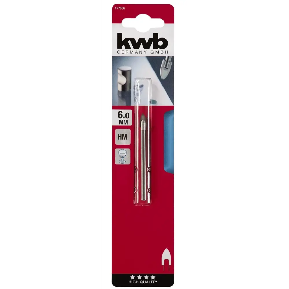 Сверло по стеклу KWB 1770-06, 6x75 мм STLM-2124013 - Вид №1
