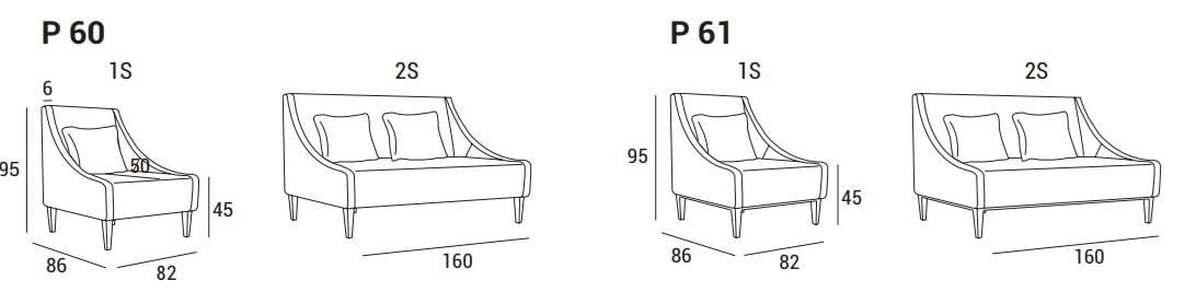 Тканевое кресло Domingo Salotti Sikka ARCH-00037912 - Вид №4